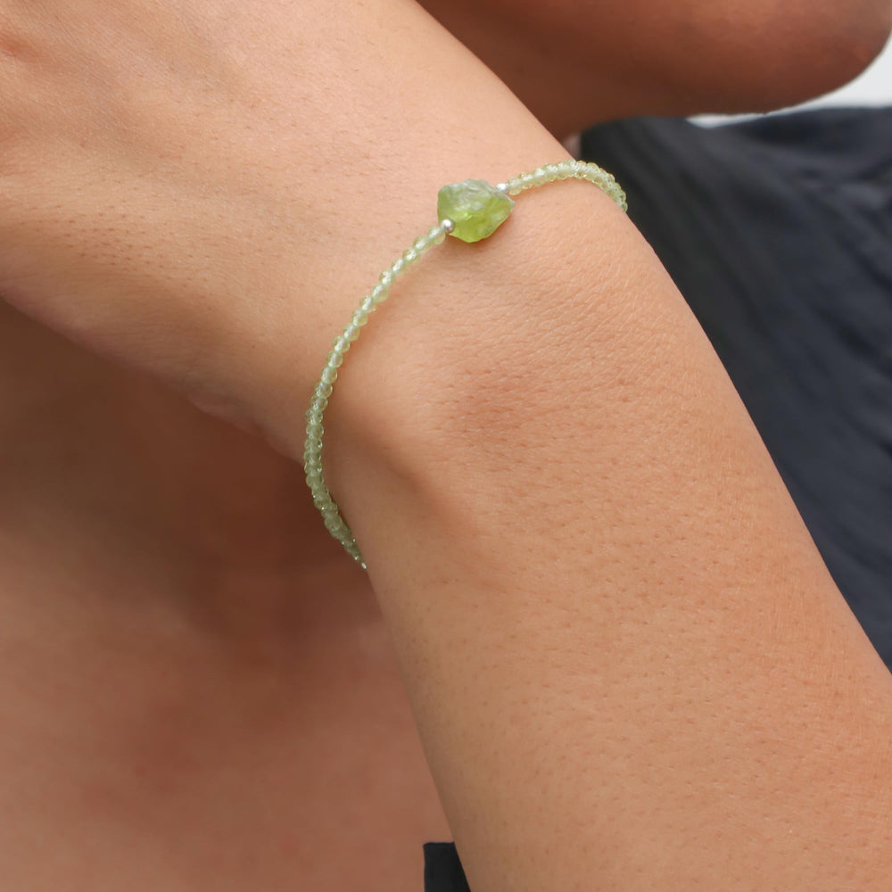 Gempires dainty yet bold bracelet on wrist for everyday styling.