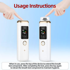 Gemusve Breath Monitor rechargeable battery enables long-lasting use on the go.
