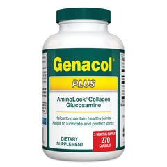 Genacol glucosamine-collagen bottle front showing joint support packaging