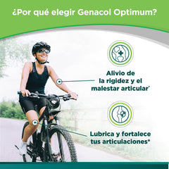 Genacol Optimum packaging highlights AminoLock collagen feature.