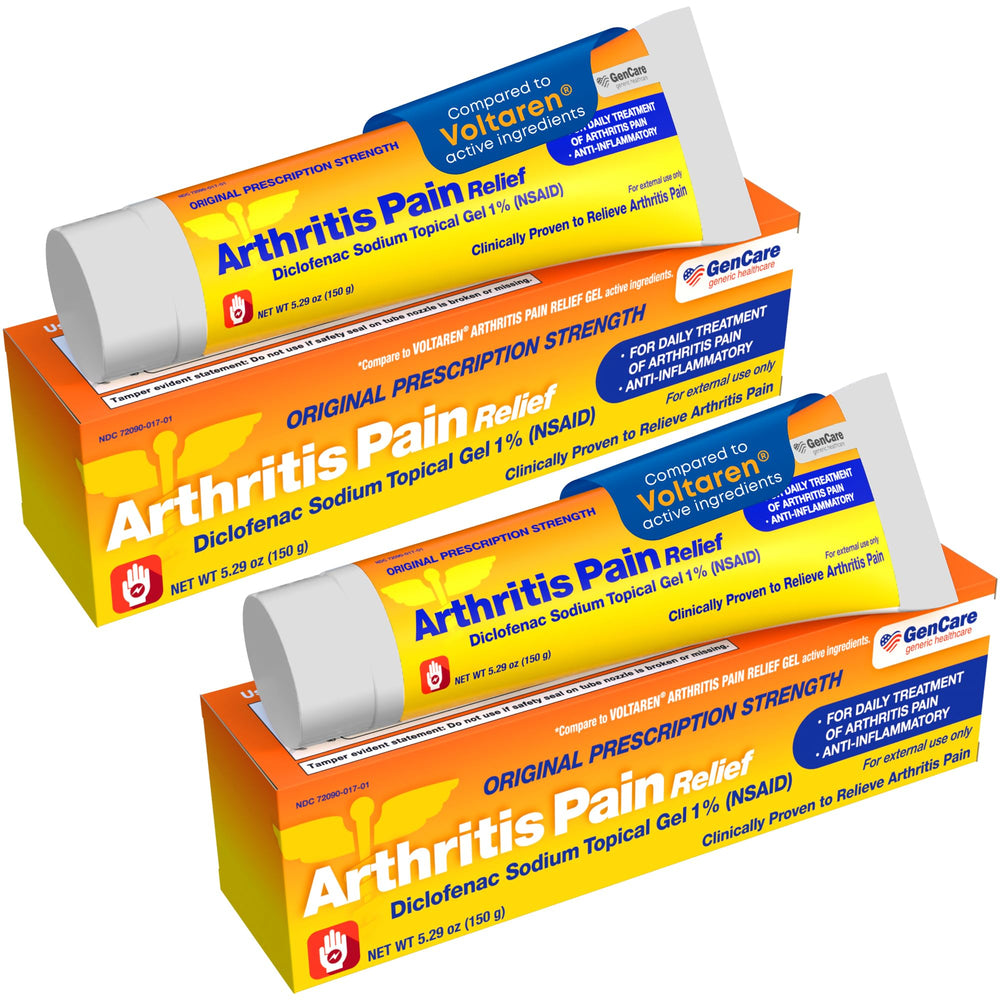 GenCare diclofenac gel 1% bottle for targeted joint relief