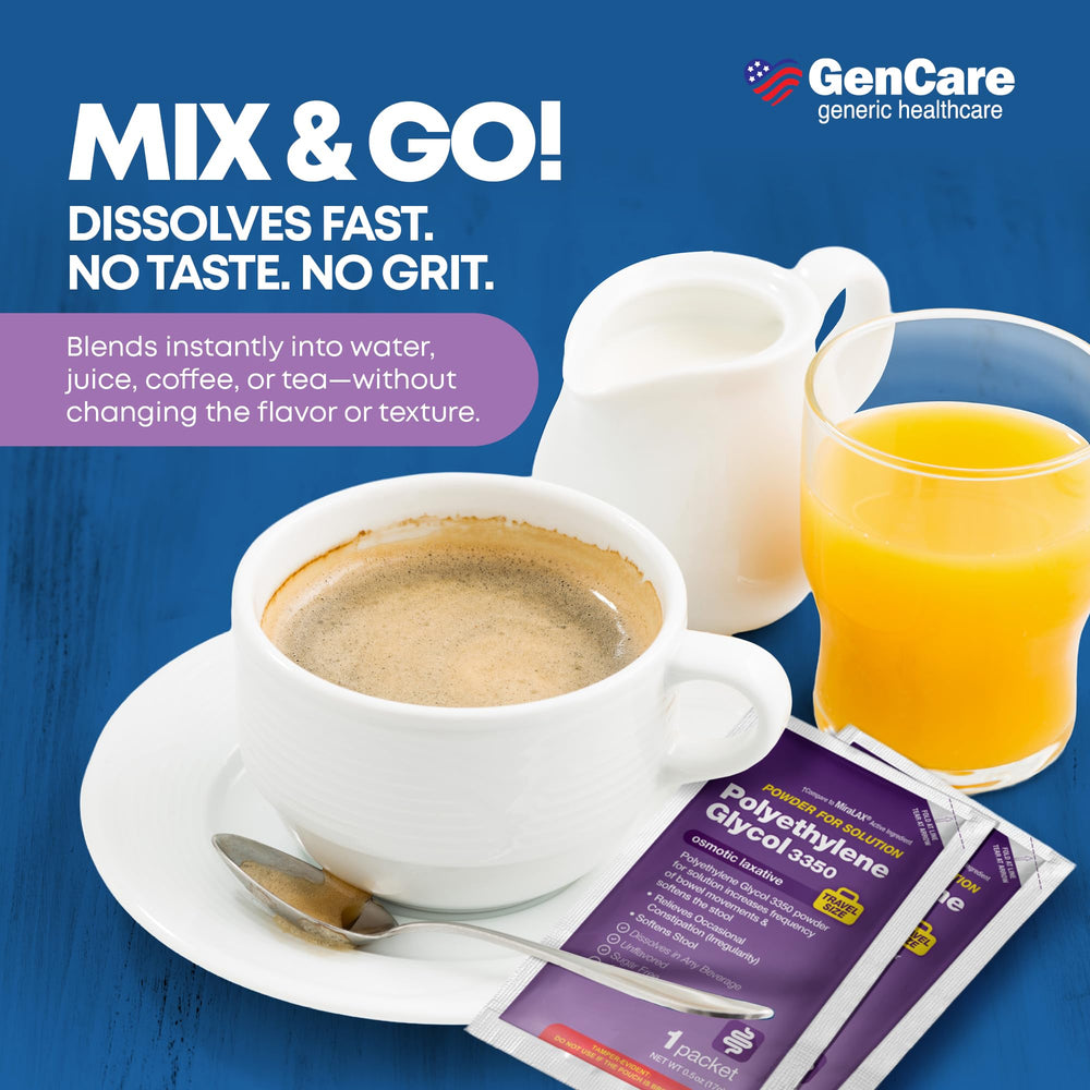 GenCare sugar-free, grit-free laxative powder that doesn't change taste