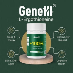 GENEIII ergothioneine capsule close-up highlights purity and potency
