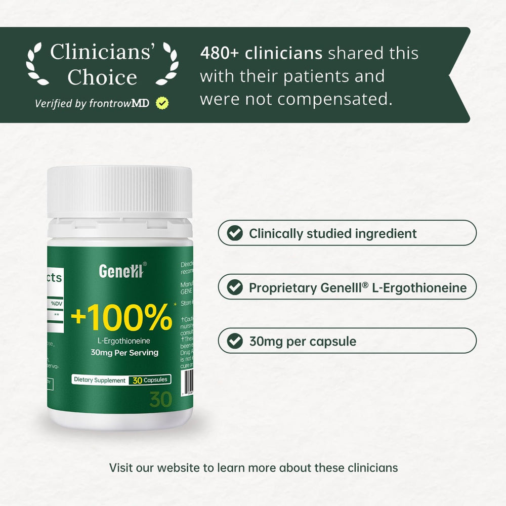 GENEIII lab-testing certification seal indicating purity and safety for customers