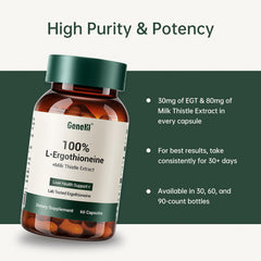 GENEIII label close-up shows purity and vegan non-GMO claims