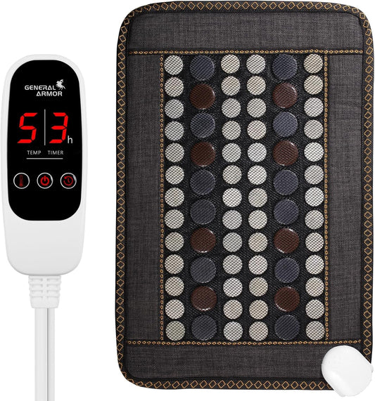 General Armor back-coverage heating pad provides expansive warmth for the upper and lower back.