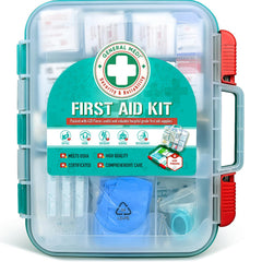 General Medi first aid kit hardcase closed for quick travel readiness.