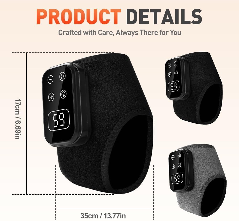 Generic 2PC Massager side view highlighting ergonomic design and portability.