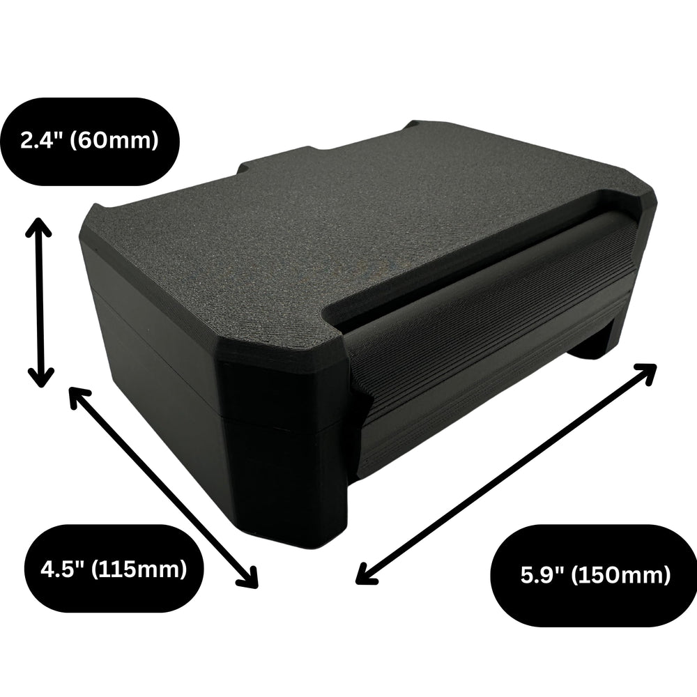 Generic case closed with secure lid ideal for daily home storage