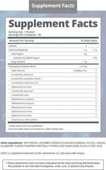 Generic Atomy Probiotics blueberry flavor sachet on spoon.
