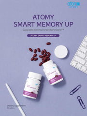 Generic Atomy Smart Memory Up bottle side view, easy-to-take tablet format for daily use.