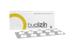 Generic Buclizin capsules inside bottle demonstrating easy daily intake.