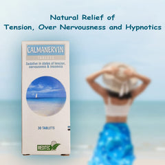 Generic Calmanervin tablets closeup suggests easy nightly rituals.
