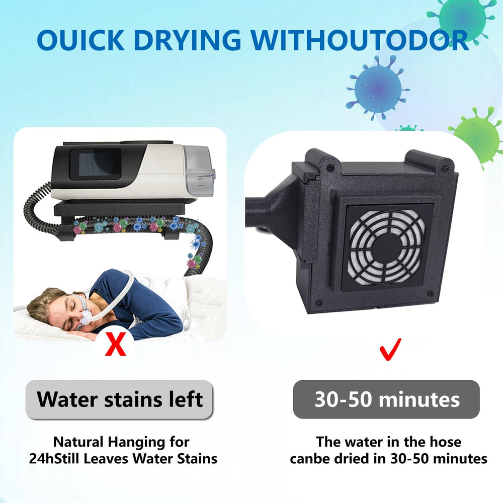 Generic CPAP hose dryer travel-friendly design supports on-the-go cleaning.