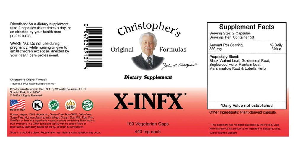 Generic Dr. Christopher’s vegetarian capsules show convenient daily capsules.