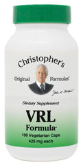 Generic Dr. Christopher’s VRL bottle demonstrates immune nourishment for a balanced routine.