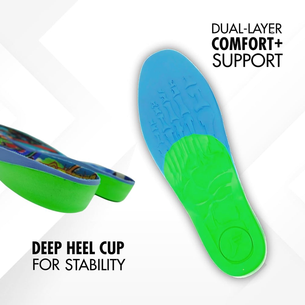 Generic FP Kingfoam Elite Pro insoles deep heel cup for added stability.