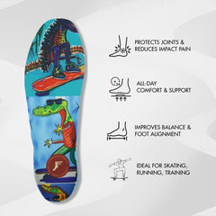 Generic FP Kingfoam Elite Pro insoles TPU and Duraweave cover resist wear.