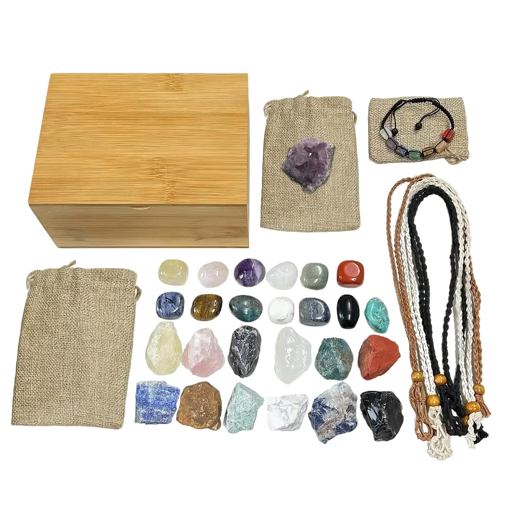 Generic Healing Crystals Kit for Women featuring raw chakra crystals for natural energy balance.