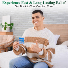 Generic Hemor7 hand holding capsules suggesting easy daily use