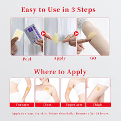 Generic hypoallergenic adhesive ensures comfortable, irritation-free wear