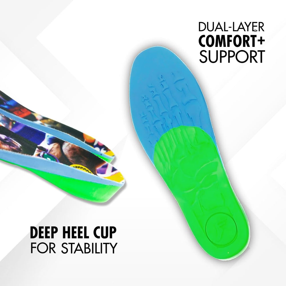 Generic Kingfoam Elite Pro FP Insole non-Newtonian absorption highlights responsive energy dissipation.