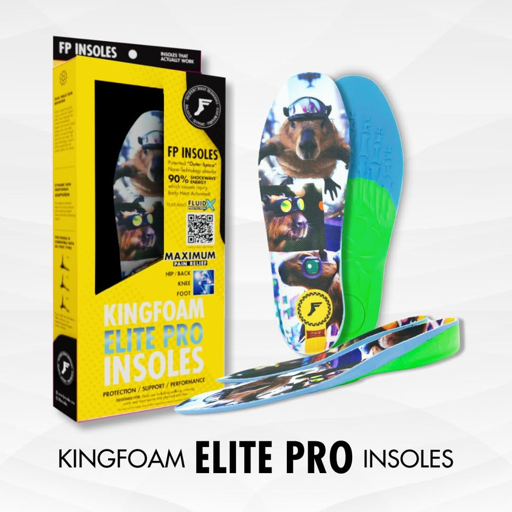 Generic Kingfoam Elite Pro FP Insole trim-to-fit feature for versatile shoe fit.