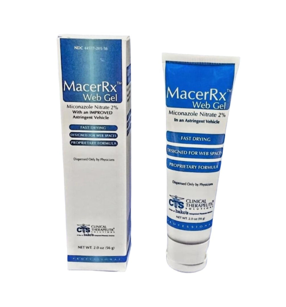 Generic Macer Web Gel dry finish suggests non-sticky protection.