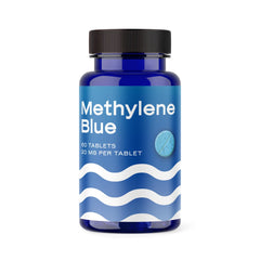 Generic Methylene Blue 20mg tablets in packaging, convenient daily dosing option.