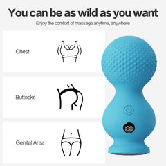 Generic Mini Wand Massager blue design adds style to your wellness routine.