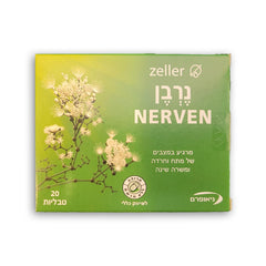 Generic Nerven natural sedative bottle front for daily stress support