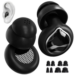 Generic Noise Reducing Ear Plugs show 50dB reduction for quiet environments.