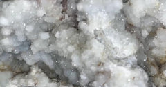 Generic Okenite Druzy Crystal Cluster supports spiritual growth during reflection.