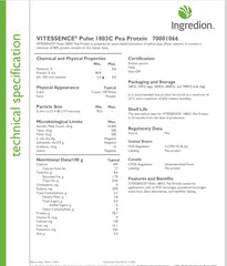 Generic Pea Protein Isolate ready for shakes emphasizes clean label plant-based nutrition.