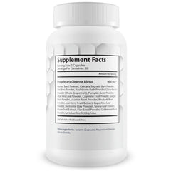 Generic Pro Carbo Fix bottle back highlights digestive-support ingredients.