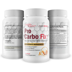 Generic Pro Carbo Fix ingredients chart emphasizes oat bran and aloe vera.