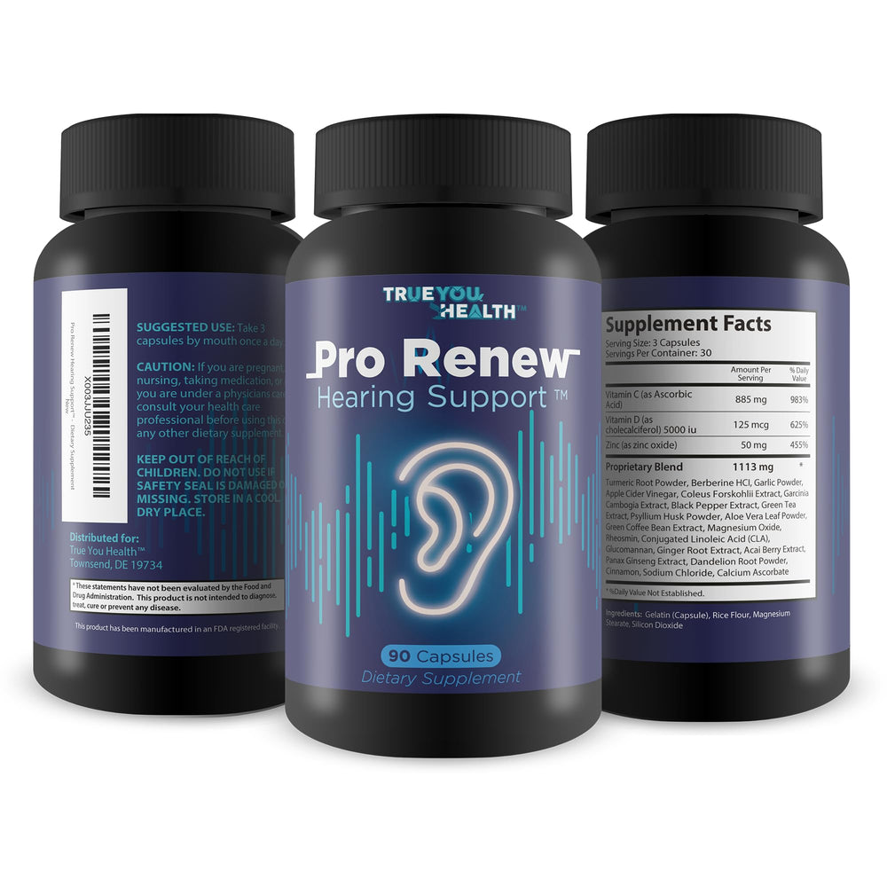 Herbs like turmeric and ginger in Generic Pro Renew Hearing Support for circulation.