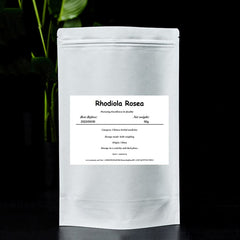 Generic Rhodiola Rosea root slices arranged for a calming wellness routine.