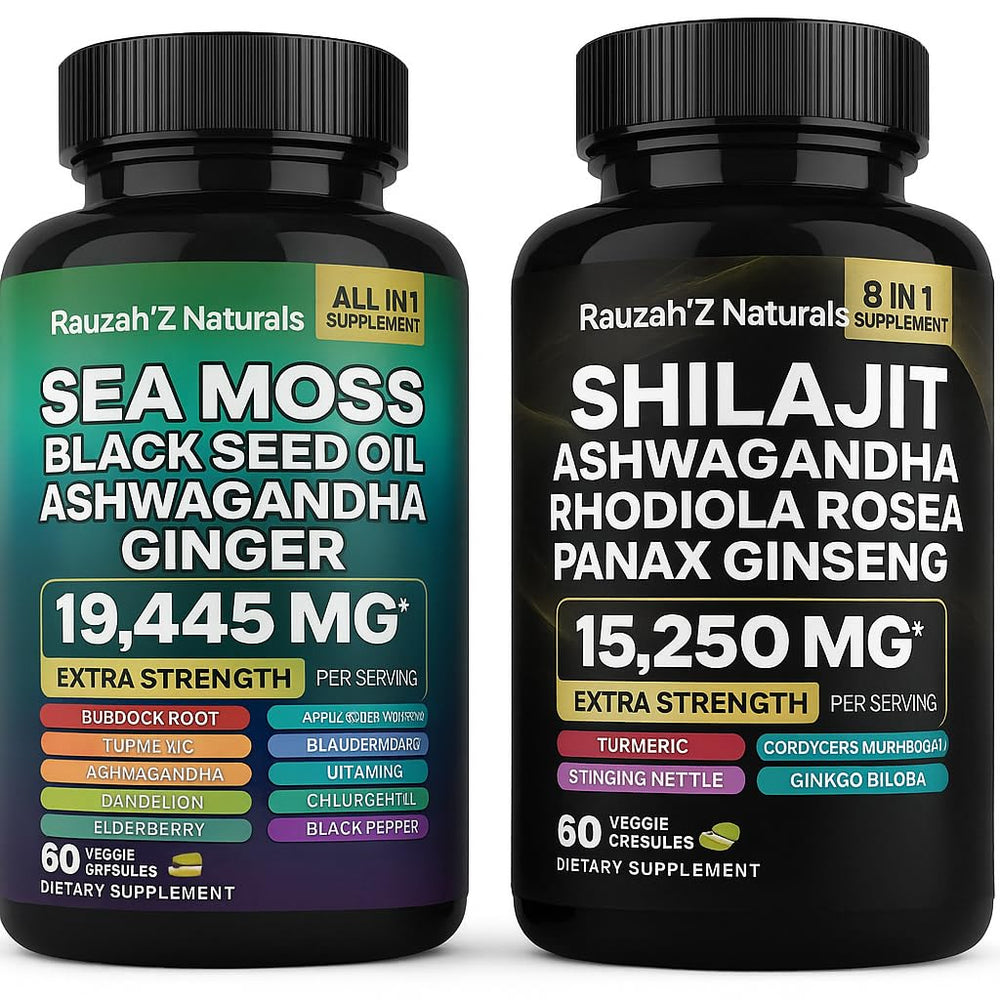 Generic Sea Moss pills bottle — convenient daily nourishment for balanced energy.