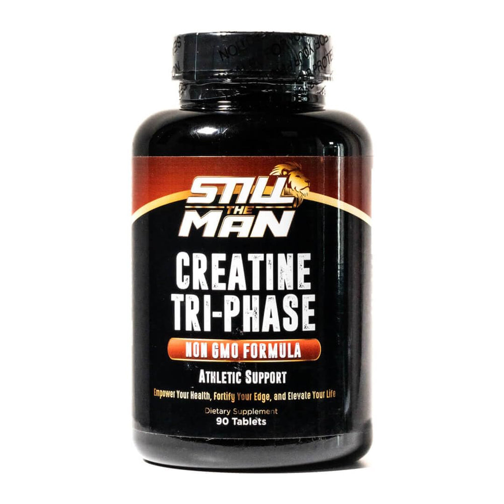 Generic Super Premium Tri-Phase Creatine bottle cap — easy daily capsules for consistent workouts.