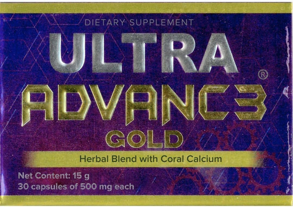 Generic Ultra Advance 3 Gold bottle with capsules for daily joint support