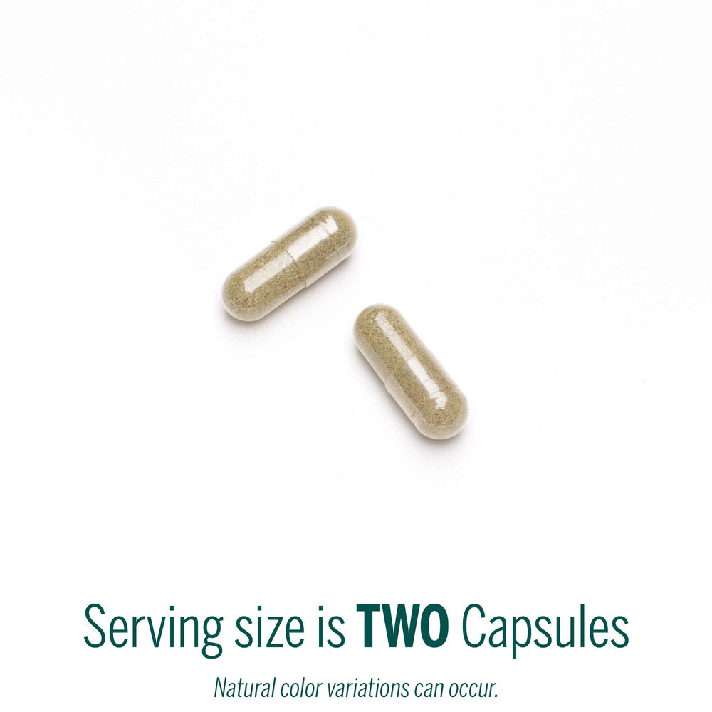 Genestra Brands Black Walnut Capsules capsules show traditional bitter herbal blend for digestion.