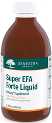 Genestra Super EFA Forte Liquid bottle front label—wellness support and orange flavor.