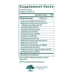 Genestra HMF Multi Strain capsules closeup highlights probiotic blend for digestive balance