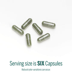 Genestra Phyto Greens capsules close-up revealing microalgae nutrients