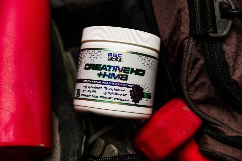 Athlete using Genetic Edge Creatine HCl + HMB during training