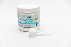 Genetic Edge Creatine HCl + HMB label detail shows no artificial dyes.
