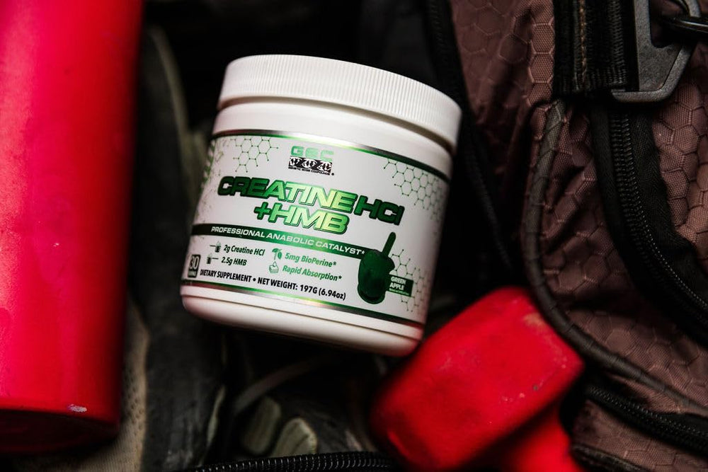 Genetic Edge Compounds Creatine HCl + HMB scoop before training signals readiness