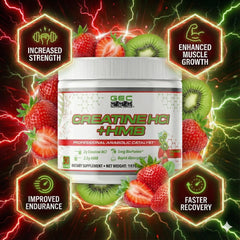 Genetic Edge Creatine HCl + HMB scoop showing rapid absorption for workouts