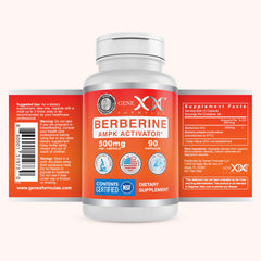 Vegetarian capsules from Genex Berberine HCl 500mg promise easy daily use.